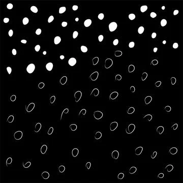 Vector illustration. Children's drawing. Spotted black and white background. Stock Illustration