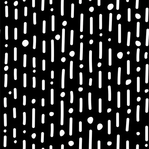 Vector illustration. Children's drawing. Spotted black and white background. Stock Illustration