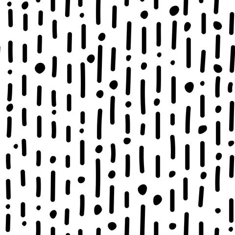Vector illustration. Children's drawing. Spotted black and white background. Stock Illustration