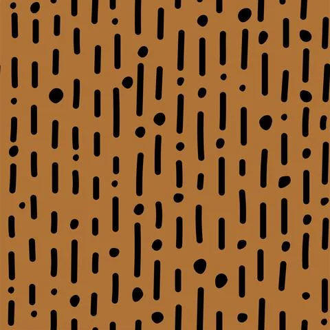 Vector illustration. Children's drawing. Spotted black and beige background. イラスト素材