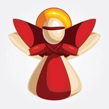 Vector illustration of a christmas angel Stock Illustration