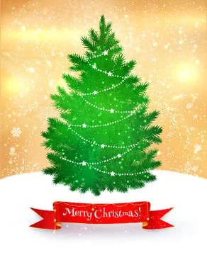 Vector illustration of Christmas postcard Stock Illustration