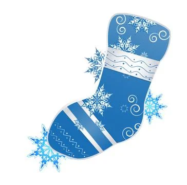 Vector illustration of christmas stocking Vector illustration of christmas... Foto stock