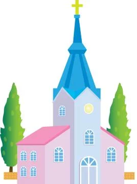 Vector illustration of  Church Stock Illustration