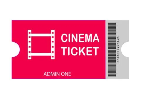 Vector illustration cinema tickets on background. Stock Illustration