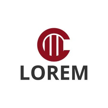 Vector illustration circle letter c construction icon logo design Stock Illustration