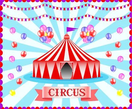 Vector illustration of a circus performance Stock Illustration