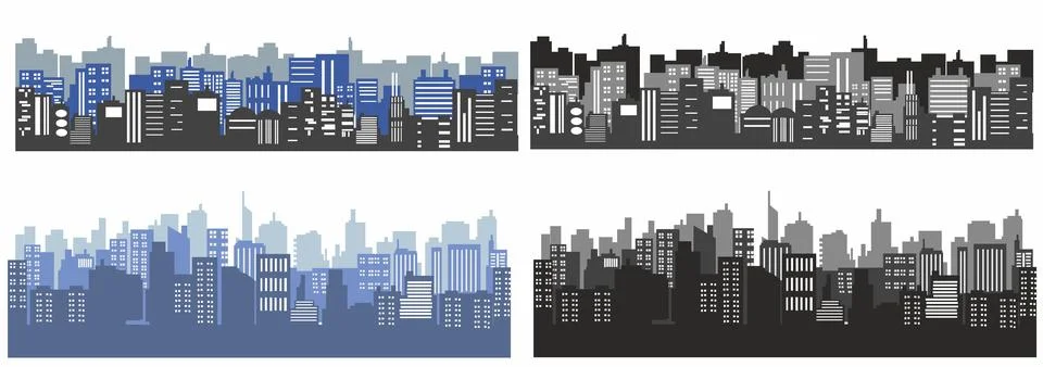  vector illustration cityscape	 Stock Illustration
