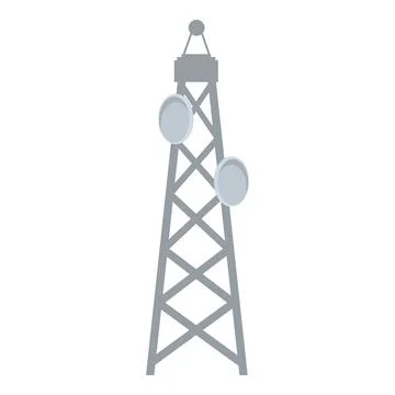 Vector illustration of a classic communication tower 스톡 일러스트