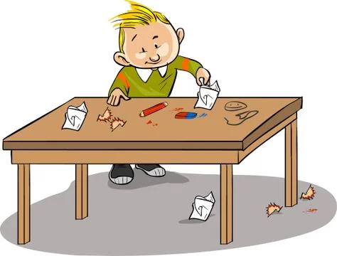 Vector illustration of a Clean as a child Stock Illustration