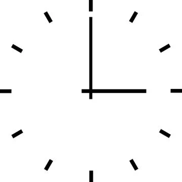 Vector illustration of clock face Stock Illustration
