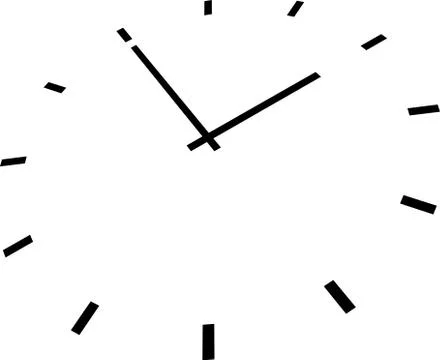 Vector illustration of clock face Stock Illustration