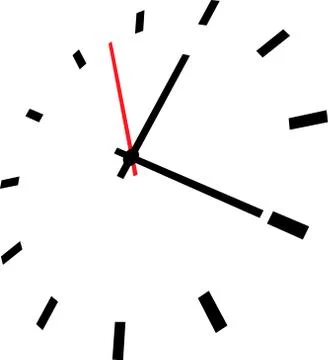 Vector illustration of clock face Stock Illustration
