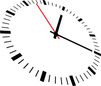 Vector illustration of clock face 스톡 일러스트