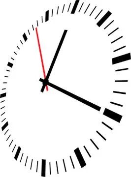 Vector illustration of clock face Stock Illustration