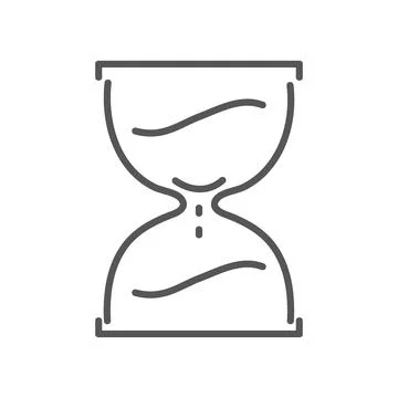 Vector illustration. Clock flat icon. Gray icon on isolated on white backgr.. Stock Illustration