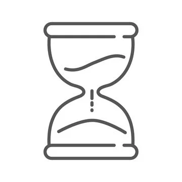 Vector illustration. Clock flat icon. Gray icon on isolated on white Ilustración de archivo