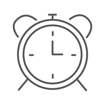 Vector illustration. Clock flat icon. Gray icon on isolated on white backgr.. Stock Illustration