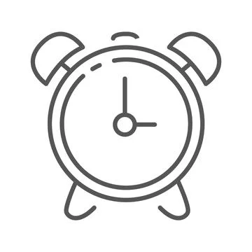 Vector illustration. Clock flat icon. Gray icon on isolated on white backgr.. Stock Illustration