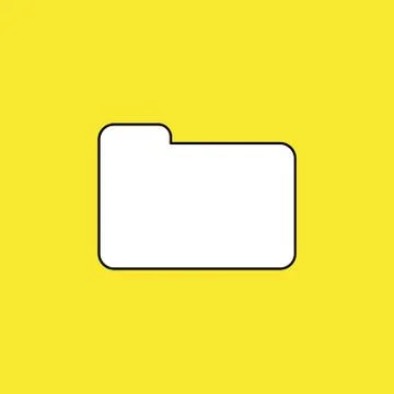 Vector illustration of closed folder icon. Illustrazione stock
