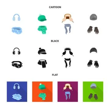 Vector illustration of clothes and texture icon. Collection of clothes and Stock Illustration