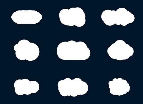  Vector illustration of clouds collection Vector illustration of clouds co... Stock Photos