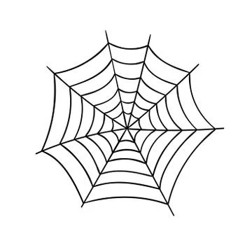 Vector illustration of cobweb. Spider web isolated on white background Stock-Illustration