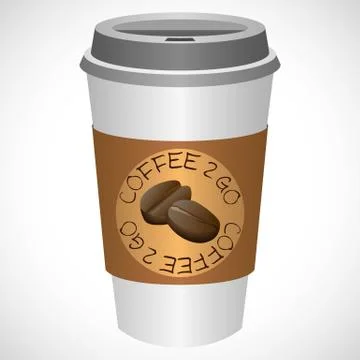 Vector Illustration Coffee 2 go Stock Illustration