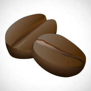 Vector Illustration Coffee bean Stock Illustration