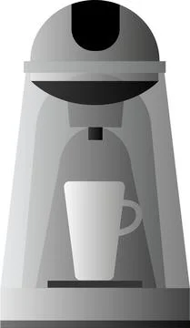 Vector illustration of a coffee machine. Technic. Stock Illustration