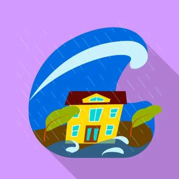 Vector illustration of collapse and environment  icon. Set of collapse an Stock Illustration