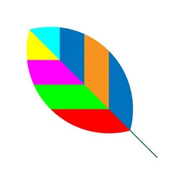 Vector Illustration of colored fall leaf isolated on a white background 스톡 일러스트