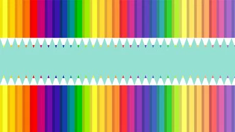 Vector illustration. Colored pencils with space for your text. Colored pencil Stock Illustration