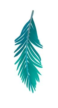 Vector illustration of colored plume. Illustration