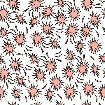 Vector illustration, colored seamless pattern, background, texture of abstrac Stock Illustration