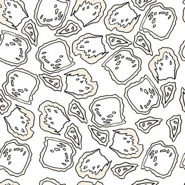 Vector illustration, colored seamless pattern, background, texture of abstrac Stock Illustration