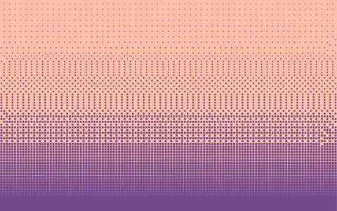 Vector illustration of colorful bitmap wallpaper with pixel particles and linear Stock Illustration
