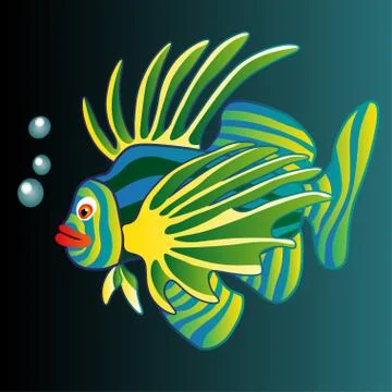 Vector Illustration. Colorful Fish. Stock Illustration