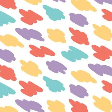 Vector illustration of colorful pattern on white background. Stock Illustration