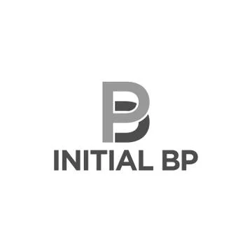 Vector illustration combination initial letter b and p icon logo modern desig Stock Illustration