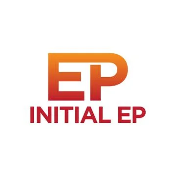 Vector illustration combination initial letter e and p icon logo modern desig Stock Illustration