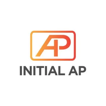 Vector illustration combination initial letter a and p icon logo modern desig Stock Illustration