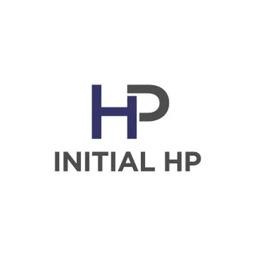 Vector illustration combination initial letter h and p icon logo modern desig Stock Illustration