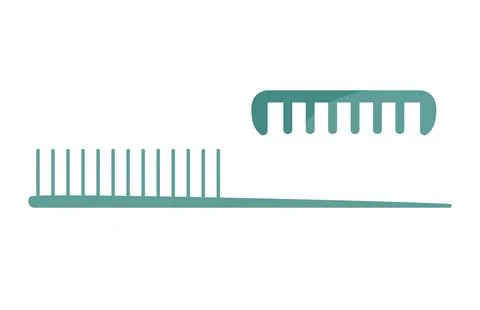 Vector illustration Combs. Object isolated on white background, cartoon style Stock Illustration