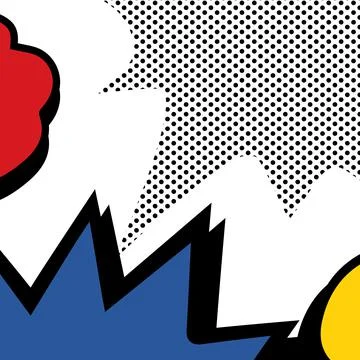 Vector illustration of comic book speech bubble poster. Stock Illustration