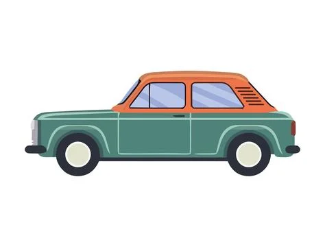 Vector illustration compact car transport Stock Illustration