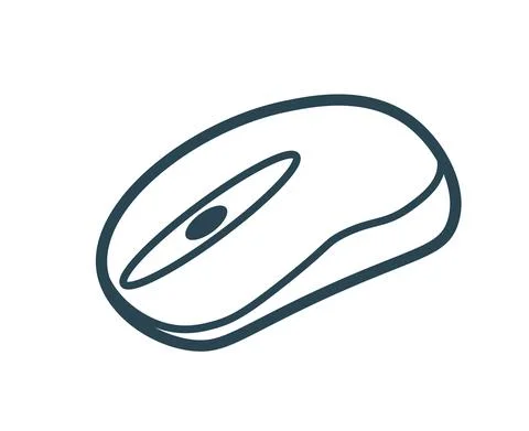 Vector illustration, computer mouse icon. Stock Illustration