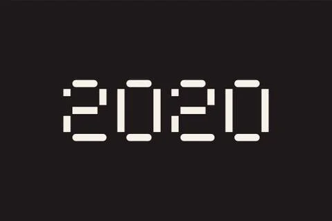 Vector illustration of computer typography for print Stock Illustration