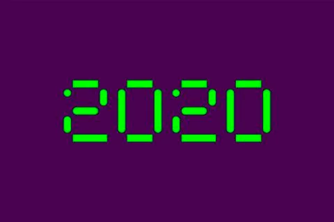 Vector illustration of computer typography for print Stock Illustration