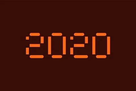 Vector illustration of computer typography for print Stock Illustration